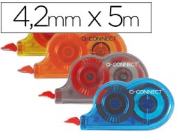 28 correctores de cinta Q-Connect mini 4,2mm.x5m.